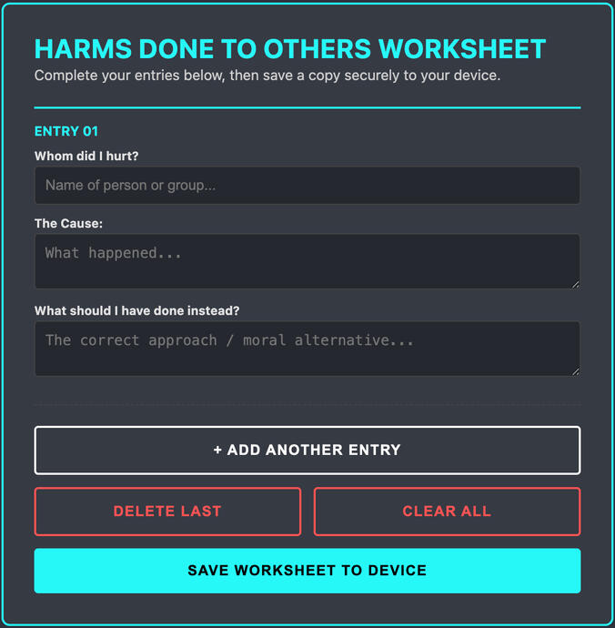 Harms Done to Others Harms